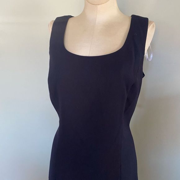 NWT Tahari Women's Navy Blue Midi Dress - Deep Blue - Picture 8 of 8